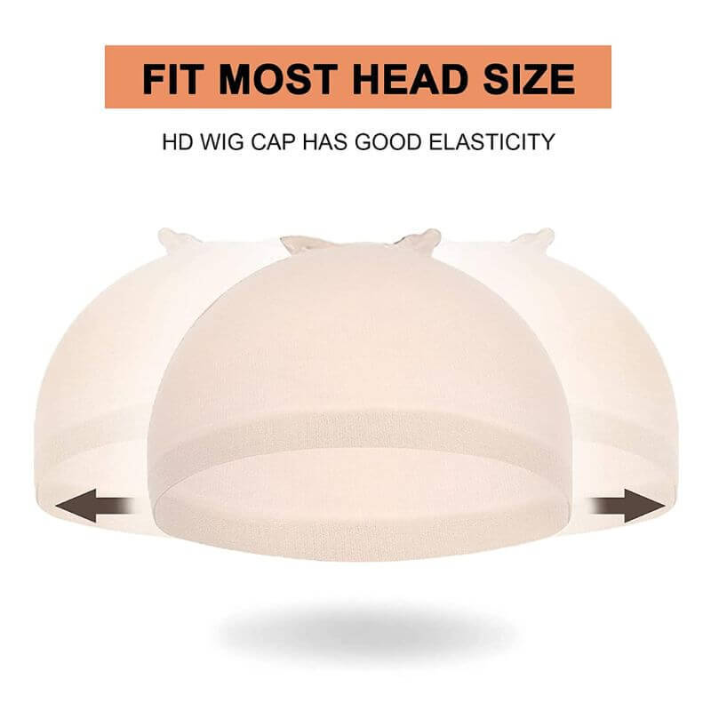 10 PCS HD Wig Cap For Lace Front Wig Transparent Wig Cap for Wig Stocking Wig Caps For Women Invisible HD Wig Cap Wig Accessories (5 PACK 10 PCS)