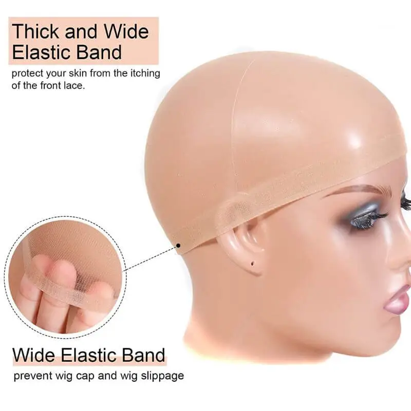 10 PCS HD Wig Cap For Lace Front Wig Transparent Wig Cap for Wig Stocking Wig Caps For Women Invisible HD Wig Cap Wig Accessories (5 PACK 10 PCS)