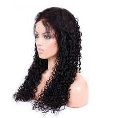 Water Wave Full Lace Wigs With Baby Hair Pre Plucked Human Hair Glueless Wigs 130 Density