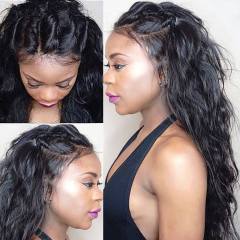 Wet And Wavy Full Lace Wigs 100 Human Hair with Natural Hairline for Women Water Wave Long Wig