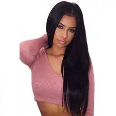 Full Lace Wigs For Black Women Brazilian Silk Straight Human Hair Wigs Swiss Lace Wig with Baby Hair