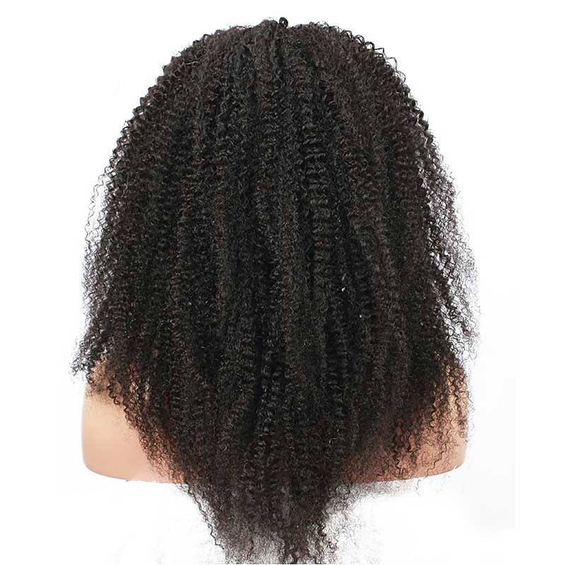 Brazilian Afro Kinky Curly Full Lace Human Hair Wigs 100% Hand Tied Full Lace Wig 130% 180% Density with Baby Hair