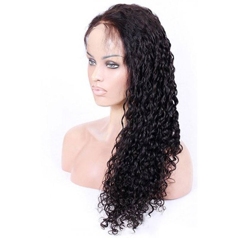 Where To Buy Full Lace Wigs Water Wave Full Lace Human Hair Wigs Brazilian Hair Natural Color