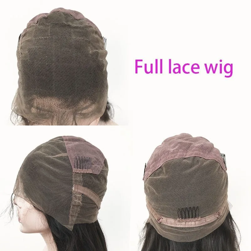 Full Lace Human Hair Wigs Kinky Straight Peruvian Full Lace Wigs