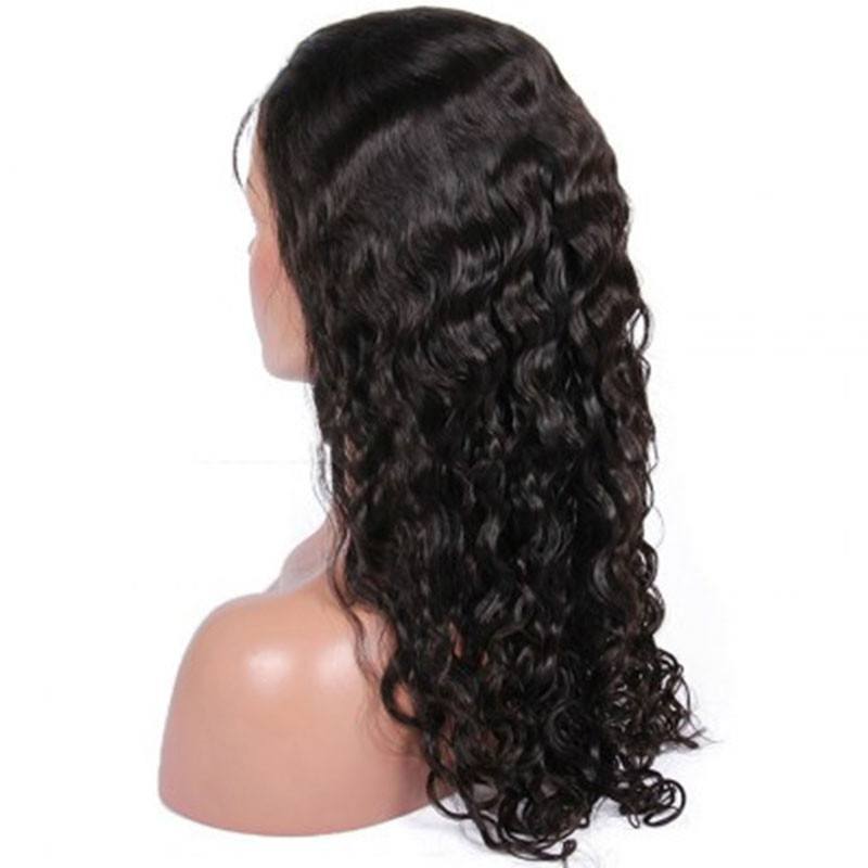 Long Loose Curly Glueless Full Lace Wigs Indian Remy Hair 130 Density Soft Curls for Long Hair