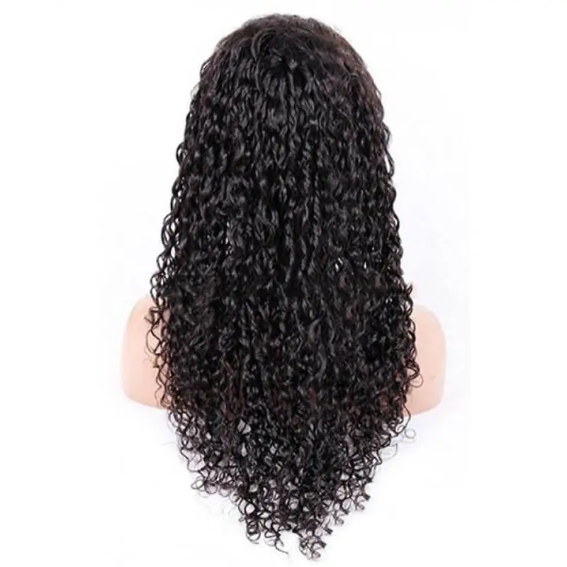 Where To Buy Full Lace Wigs Water Wave Full Lace Human Hair Wigs Brazilian Hair Natural Color