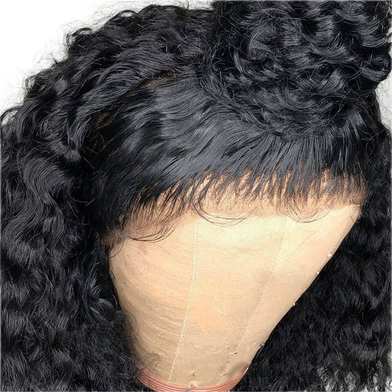 Glueless Full Lace Wigs Curly Pre Plucked Brazilian Remy Human Hair Wigs With Baby Hair Natural Hairline