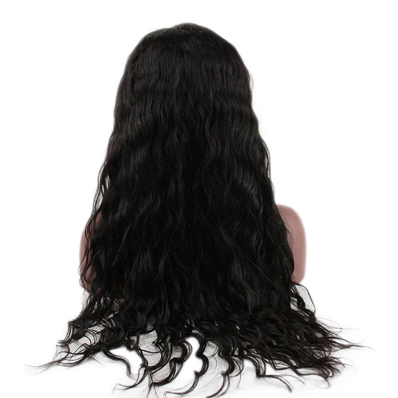 Wet And Wavy Full Lace Wigs 100 Human Hair with Natural Hairline for Women Water Wave Long Wig