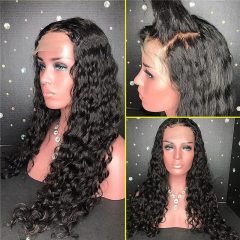 Brazilian Remy Human Hair Curly Lace Front Wigs Glueless Human Hair Wigs with Baby Hair for Black Women Curly