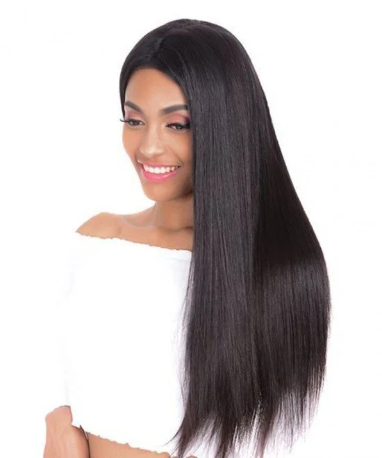 Lace Front Wig Thick Enough Light Italian  Yaki Straight 130%-180% Density Wig Natural Hairline