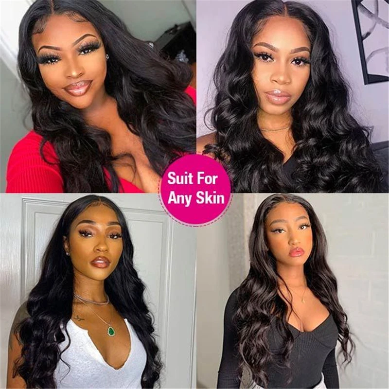 HD Transparent 13x4 Lace Wig Body Wave Human Hairs