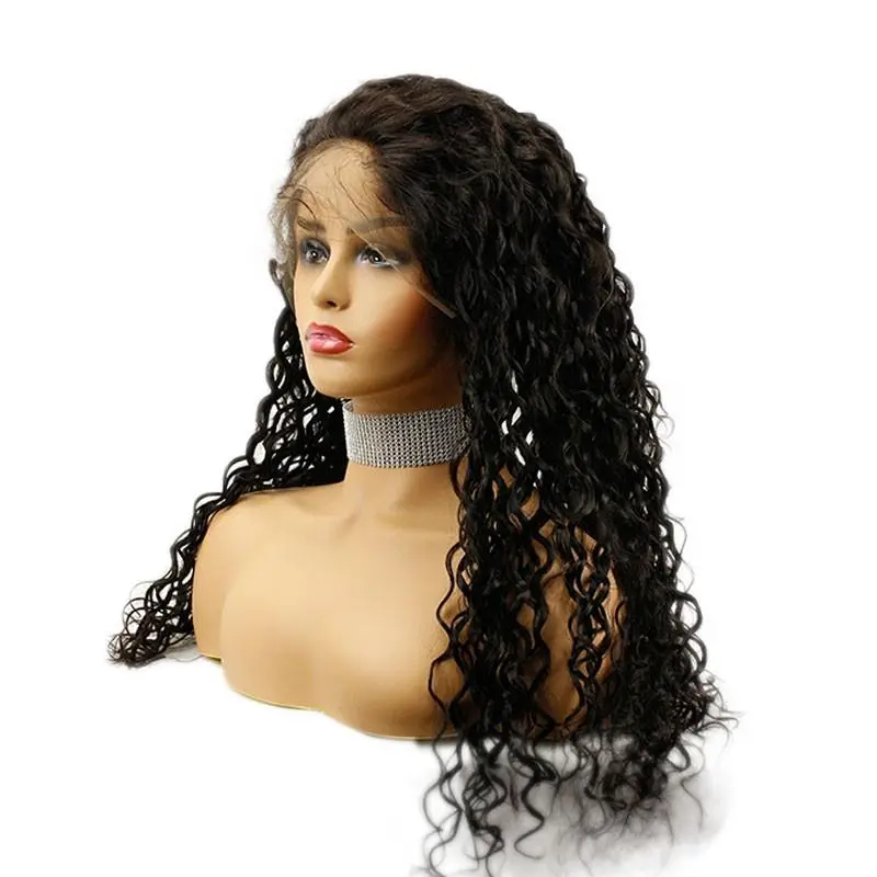 10A Grade Brazilian Lace Front Human Hair Wigs With Baby Hair  Natural Curly Vigin Human Hair Glueless Wigs For Black Women