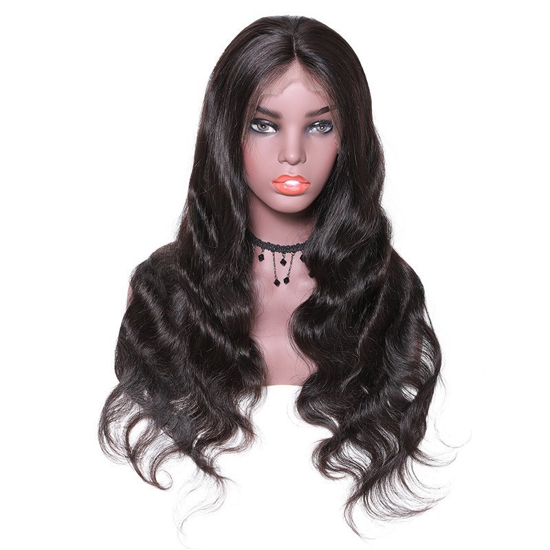 Long Body Wave Lace Front Human Hair Wigs With Baby Hair 180% Density Wigs