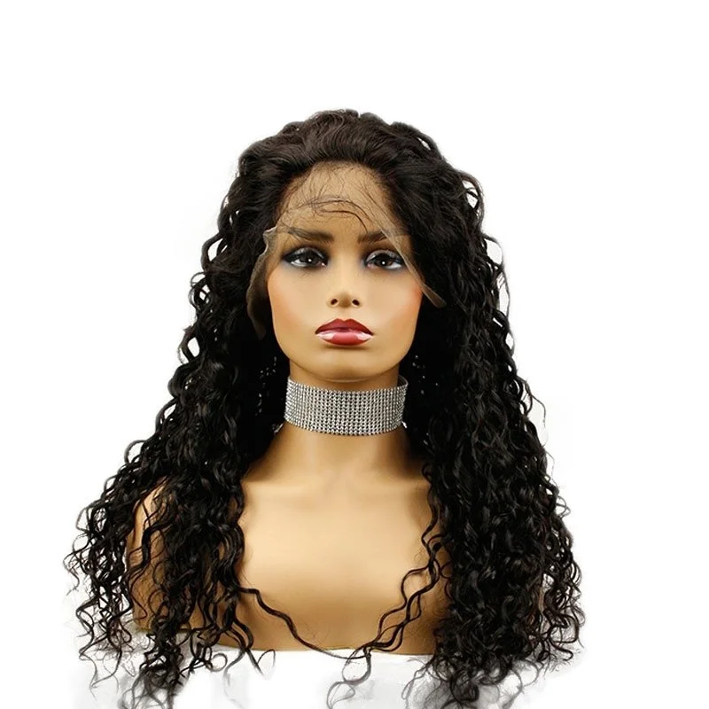 Human Hair Curly Wigs Lace Front Wig for Black Women 150% Density Full Lace Front Wigs with Baby Hair Pre Plucked Natural Hairline