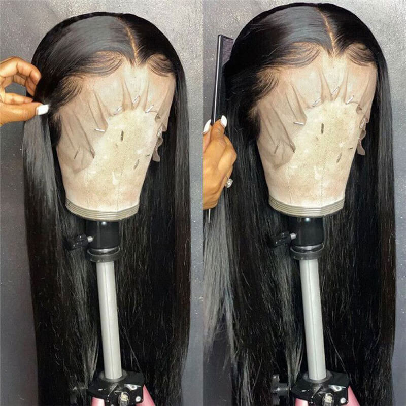 13x6 Lace Wigs 28 30 Inch Silk Straight Human Hair Lace Frontal Wig T Part Remy Brazilian Bone Straight 13x4 Lace Front Human Hair Wigs