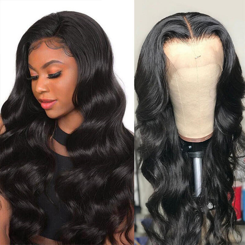 Lace Front Human Hair Wigs Brazilian Body Wave Glueless Full Lace Wigs Pre Plucked for Black Women 360 Lace Frontal Wigs