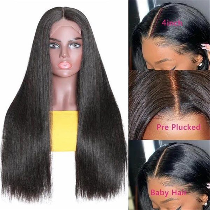 HD Transparent Lace Wigs Affordable 180% Density 13X6 Lace Front Wigs Straight Human Hair Wig For Women