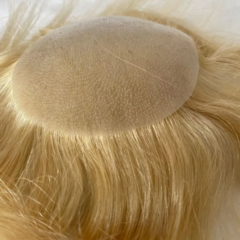 Side or Back Hair Patches Hairpiece Toupee For Men Full PU Thin Skin Base Real Human Hair for Man Covering Bald Spots On Head Sides Or Back