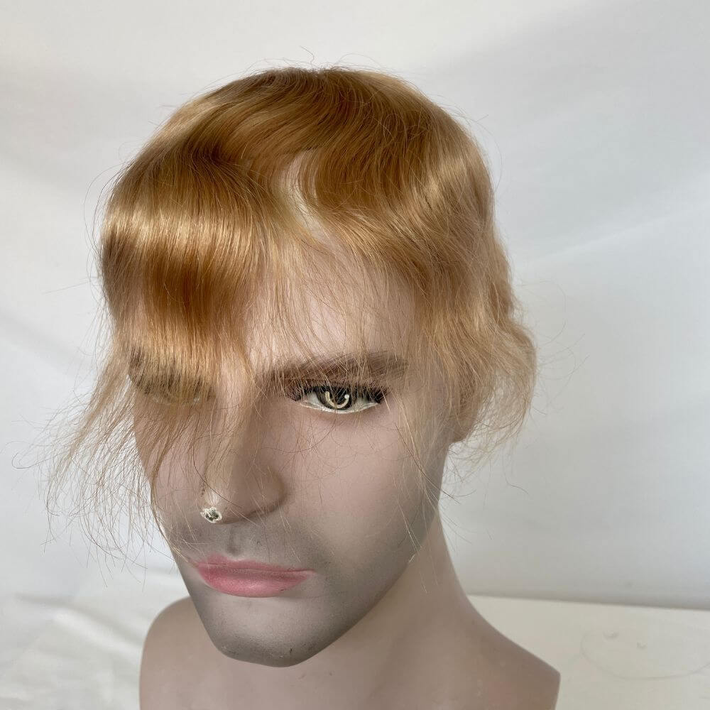 Side or Back Hair Patches Hairpiece Toupee For Men Full PU Thin Skin Base Real Human Hair for Man Covering Bald Spots On Head Sides Or Back