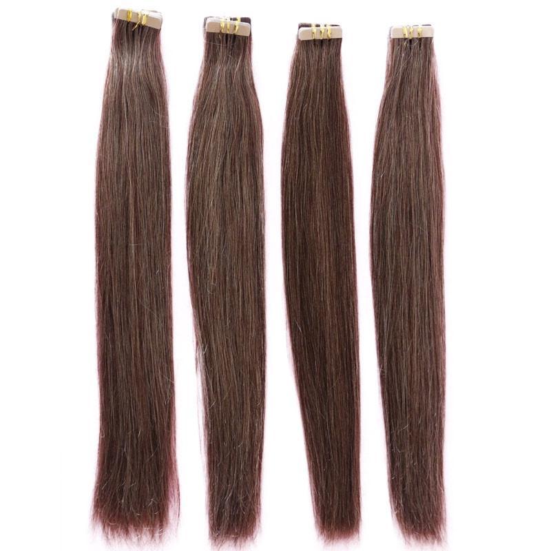 33# Brown Color Micro Tape And Hair Extension Great Length Fusion Tape Virgin Hair Double Sided Tape Hair Extensions