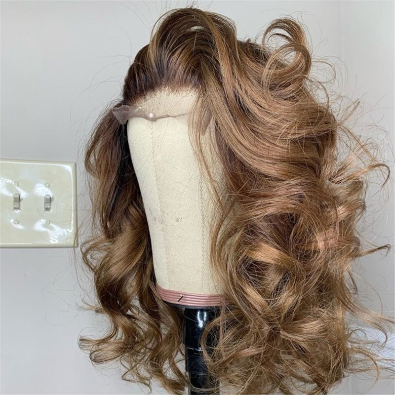 Human Virgin Hair Pre Plucked Lace Front Wig