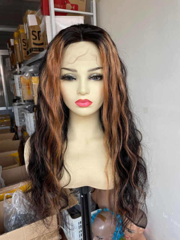 Human Virgin Hair  Pre Plucked Lace Front Wig &For Black Woman