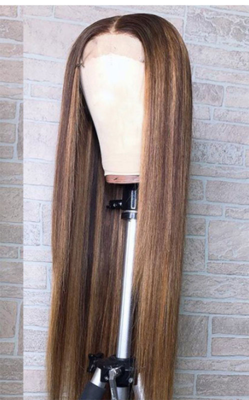 Human Virgin Hair Pre Plucked Lace Front Wig