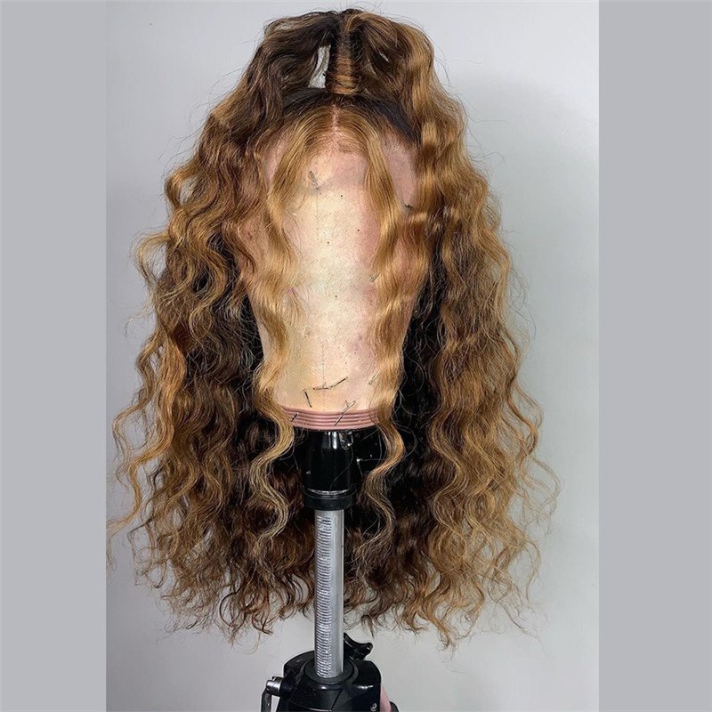 Human Virgin Hair Pre Plucked Lace Front Wig