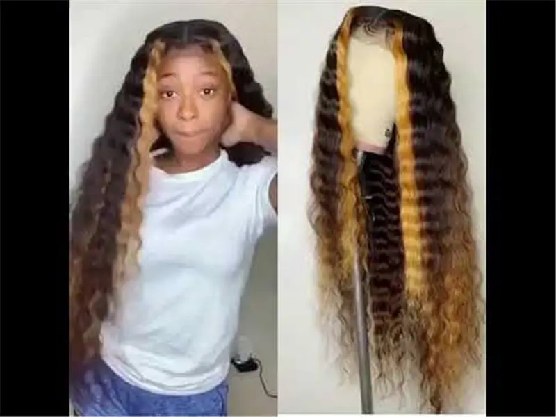 Human Virgin Hair Pre Plucked Lace Front Wig