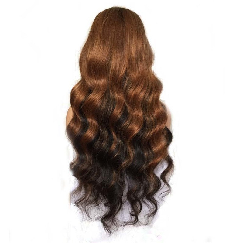 Human Virgin Hair Pre Plucked Lace Front Wig For Black Woman