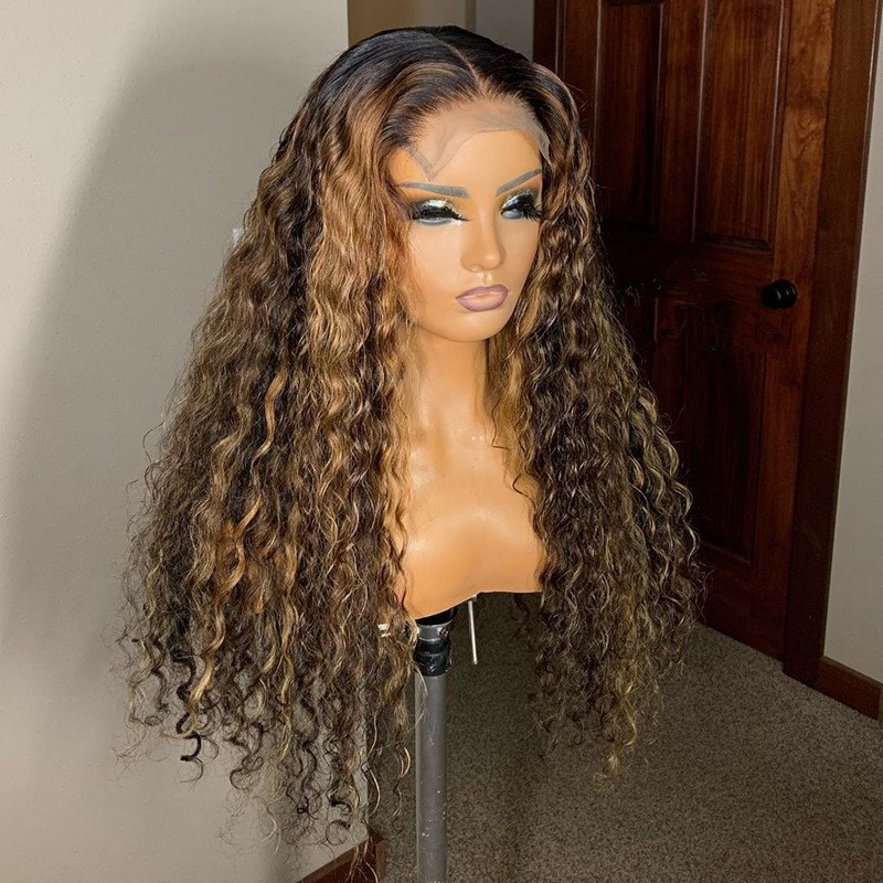 Human Virgin Hair Pre Plucked Lace Front Wig