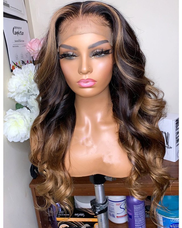 Human Virgin Hair  Pre Plucked Lace Front Wig