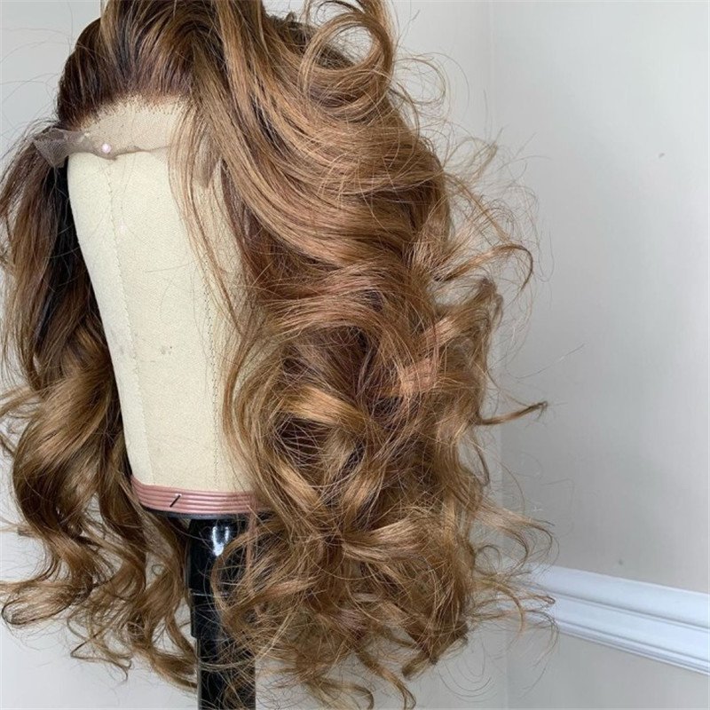 Human Virgin Hair Pre Plucked Lace Front Wig