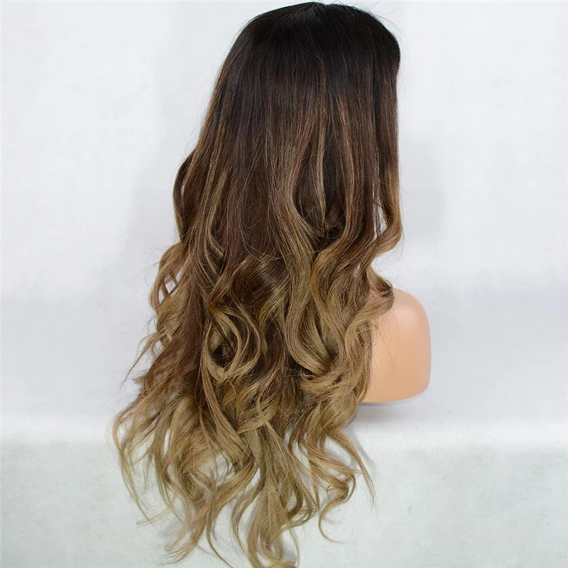Human Virgin Hair Goddess Style Pre Plucked Lace Front Wig For Black Woman