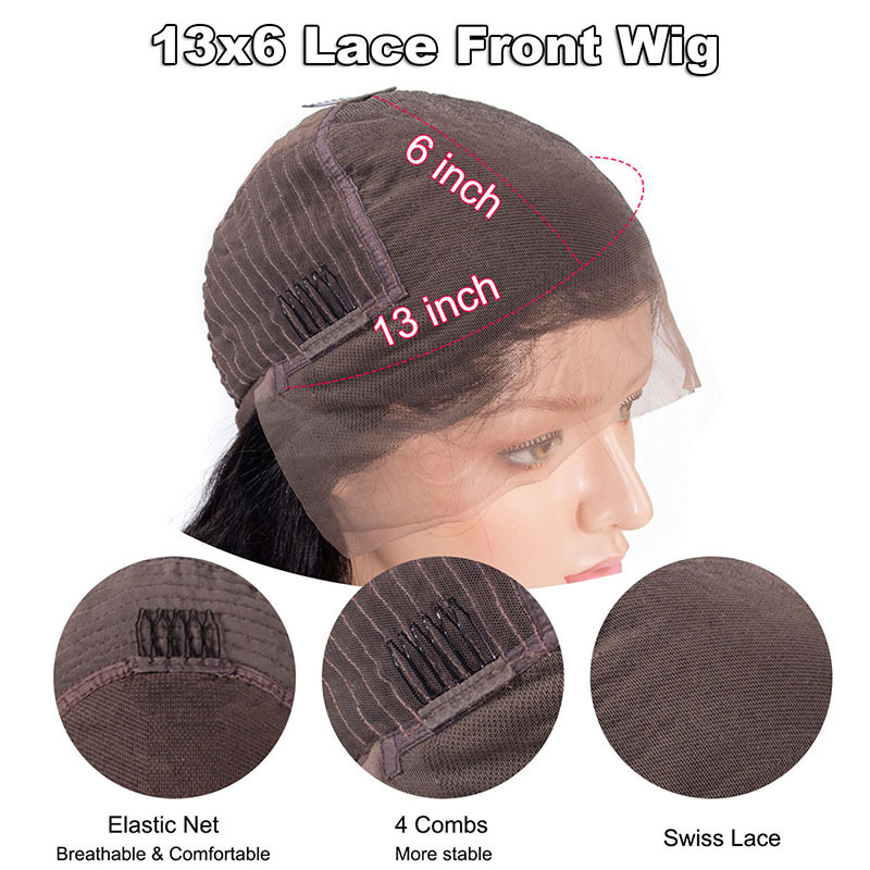 Ombre 1B 99J Body Wave Burgundy Lace Front Brazilian Virgin Human Hair Wig