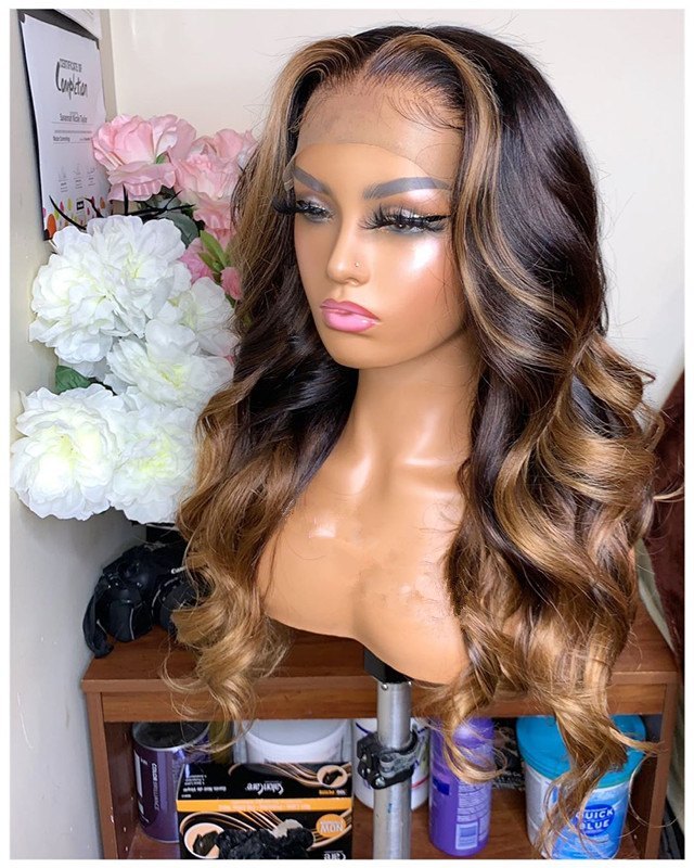 Human Virgin Hair  Pre Plucked Lace Front Wig
