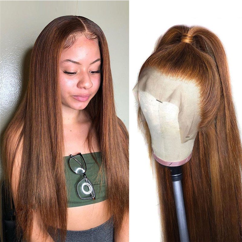 Human Virgin Hair Pre Plucked Lace Front Wig