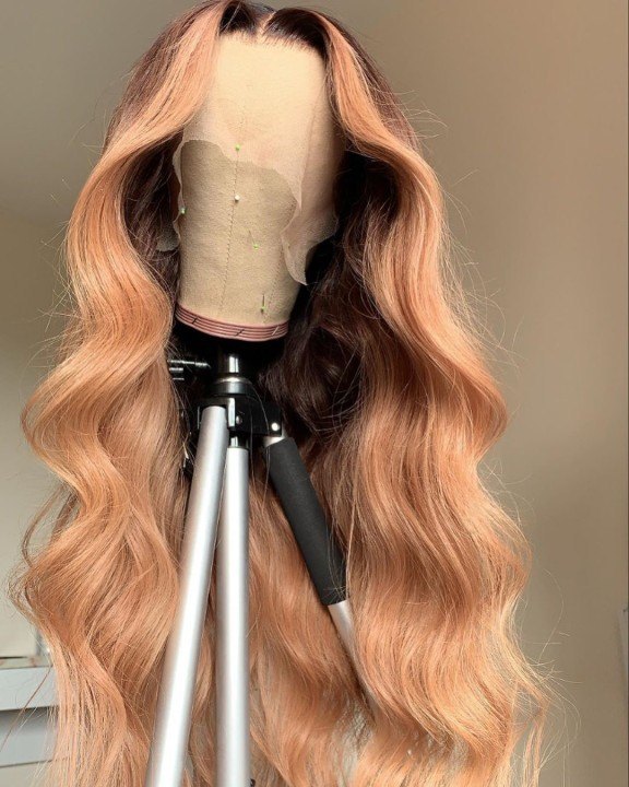 Human Virgin Hair Pre Plucked Lace Front Wig