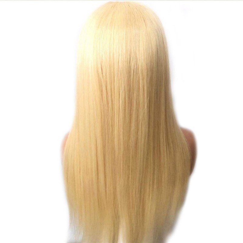 13x4 150% Density Blonde Lace Front Human Hair Wig Straight Lace Front Wigs Brazilian Remy Full Lace Wigs Pre Plucked For Black Women