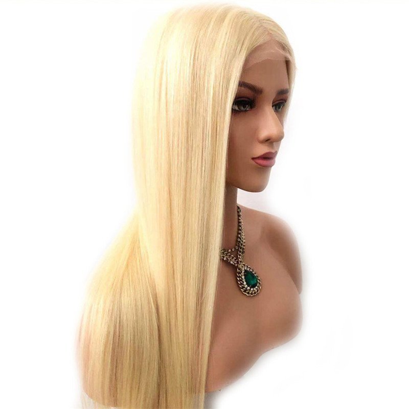 13x4 150% Density Blonde Lace Front Human Hair Wig Straight Lace Front Wigs Brazilian Remy Full Lace Wigs Pre Plucked For Black Women