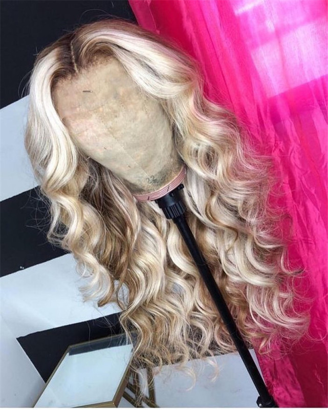 Human Virgin Hair Pre Plucked Ombre 13x4x1 T Part Lace Front Wig And Lace Front wig For Black Woman-10e63d