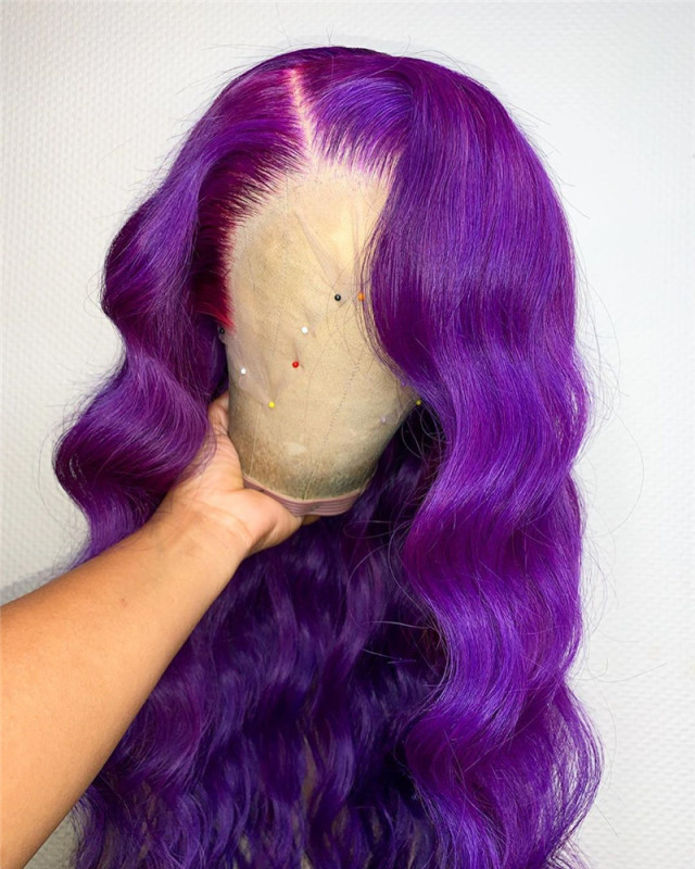 Human Virgin Hair Pre Plucked 13x4x1 T Part Lace Front Wig And Lace Front wig For Black Woman-18b6a0