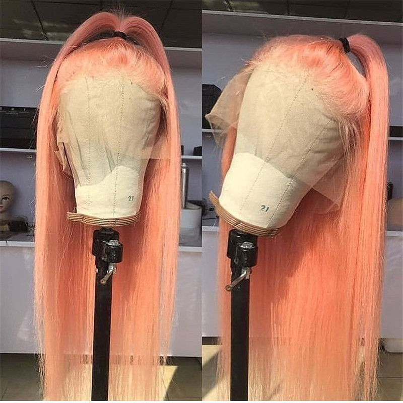 Human Virgin Hair Pre Plucked Ombre 13x4x1 T Part Lace Front Wig And Lace Front wig For Black Woman-7d43cc