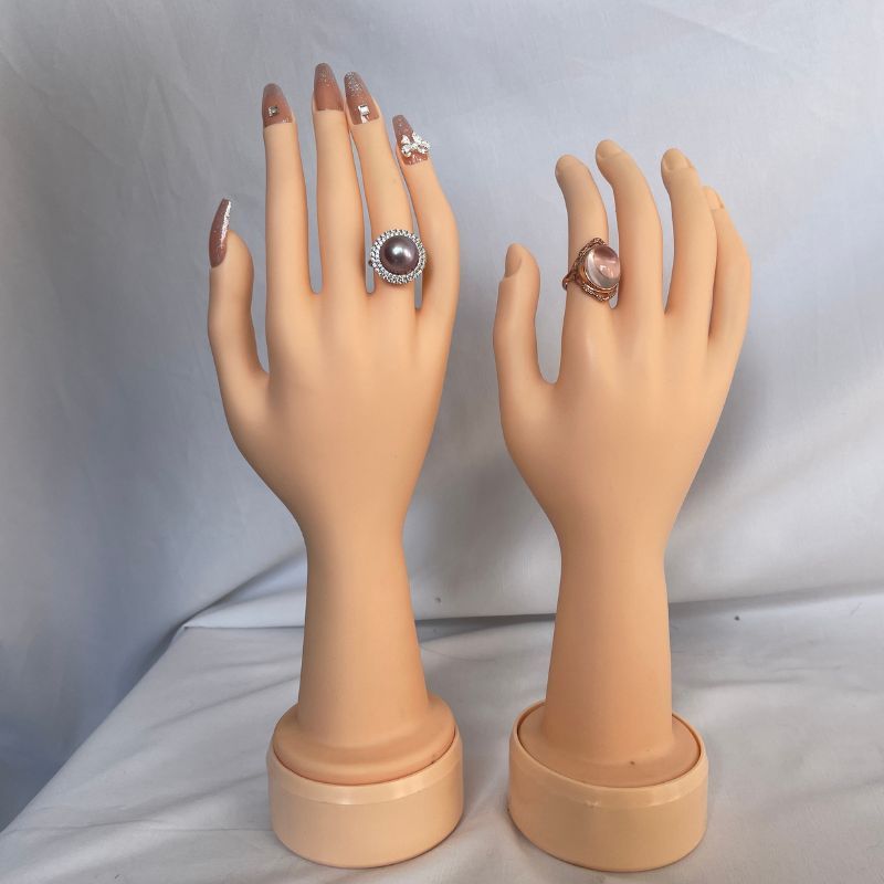 High Quality Mannequin Hand PVC Materials Easy to Bend for Nail Practice and Jewelry Display