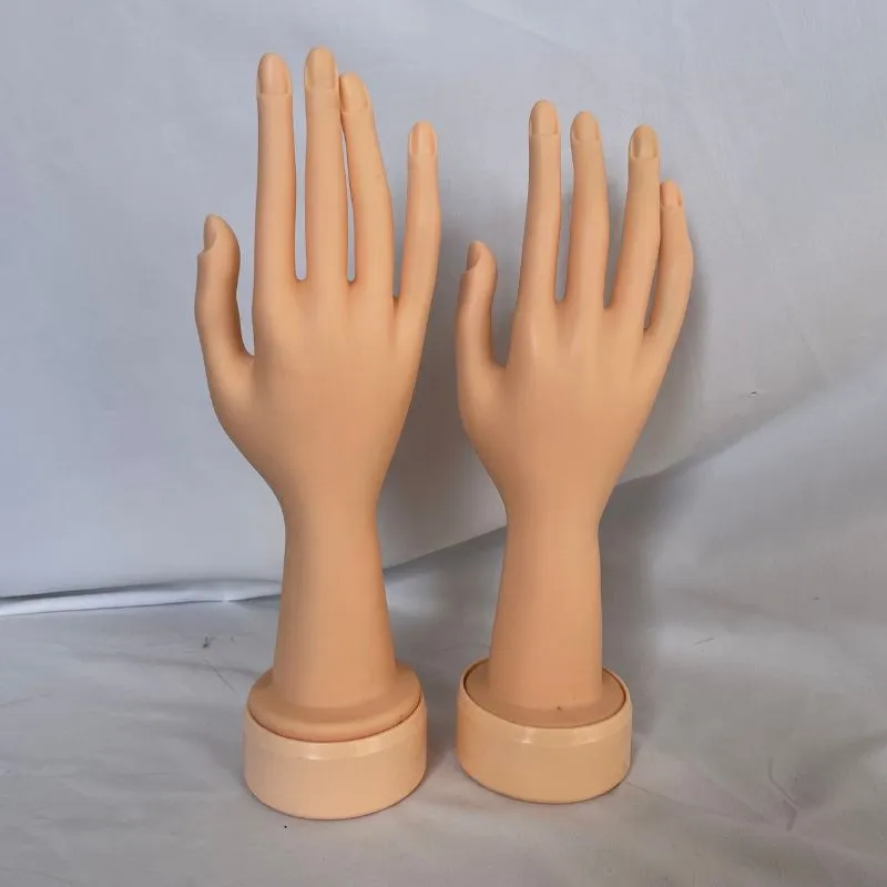 High Quality Mannequin Hand PVC Materials Easy to Bend for Nail Practice and Jewelry Display