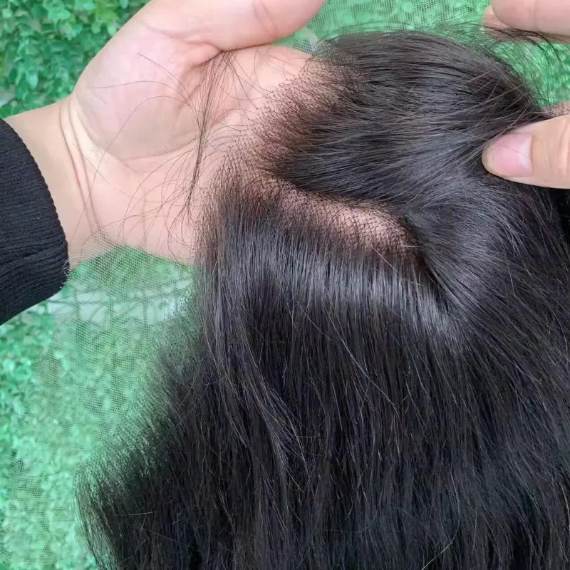 4x4 Skinlike Real HD Lace Frontal Body Wave  0.14mm Ultra Thin Invisible Lace Pre-plucked Clean Natural Hairline Skin Melt Swiss Lace Frontal Piece Natural Black  12-22 inch