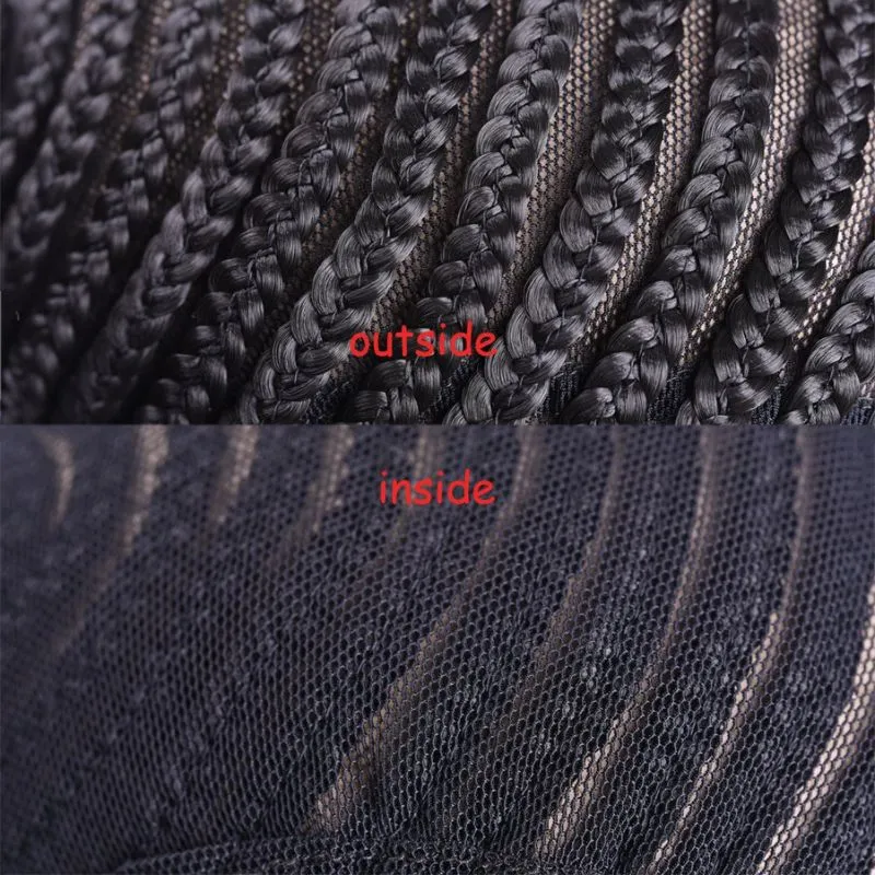 Cornrows Wig Cap Easier To Sew In With Adjustable Strap Synthetic Braided Wig Caps Crotchet Cornrows Cap For Easier Sew In Caps for Making Breathable