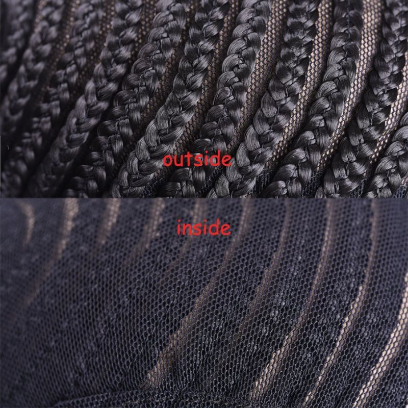 Cornrows Wig Cap Easier To Sew In With Adjustable Strap Synthetic Braided Wig Caps Crotchet Cornrows Cap For Easier Sew In Caps for Making Breathable