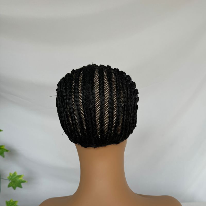 Cornrows Wig Cap Easier To Sew In With Adjustable Strap Synthetic Braided Wig Caps Crotchet Cornrows Cap For Easier Sew In Caps for Making Breathable