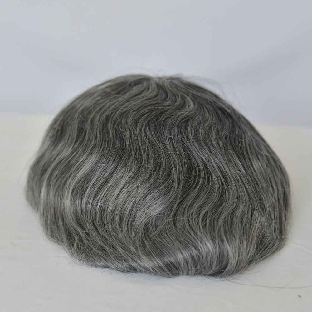 Best 8x10 Men Toupee Full French Lace Cap  Hair Replacement 100% European Human Hair #18 Brown Blonde Color Hairpiece For Men